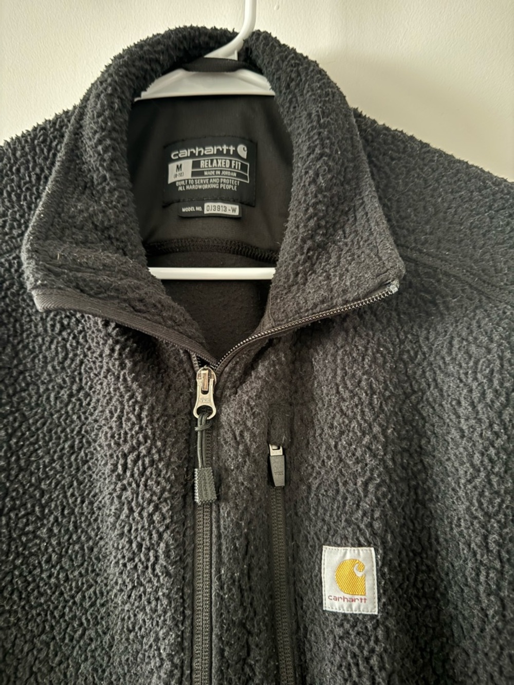 Carhartt Black Sherpa Zip-Up Jacket - Picture 3 of 3